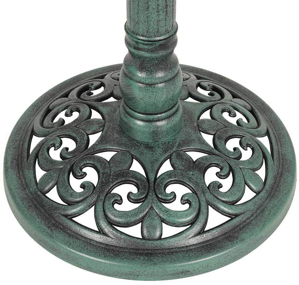 Traditional Bird Bath Pedestal Table Outdoor Waterproof Garden Feature Wild Bird Traditional Bird Bath Pedestal Table Outdoor Waterproof Garden Feature Wild Bird
